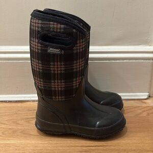 BOGS Winter Plaid Insulated Boots Size 1